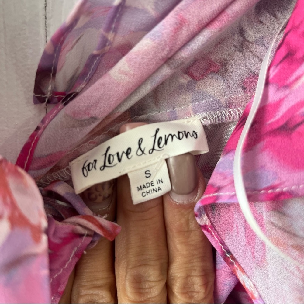 For Love and Lemons Sofia Mini Dress Size Small - Picture 8 of 11